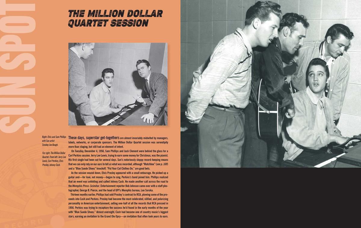 Million Dollar Quartet Session Spread Sun Records Book