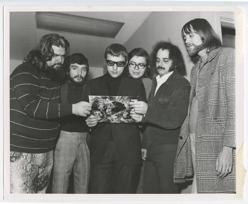 Canned Heat with their records Boogie With Canned Heat 1968