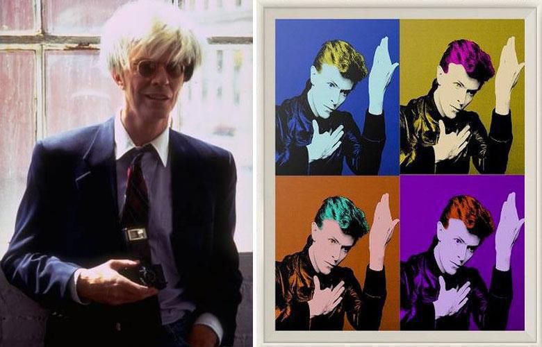Ο Bowie παίζοντας τον Warhol