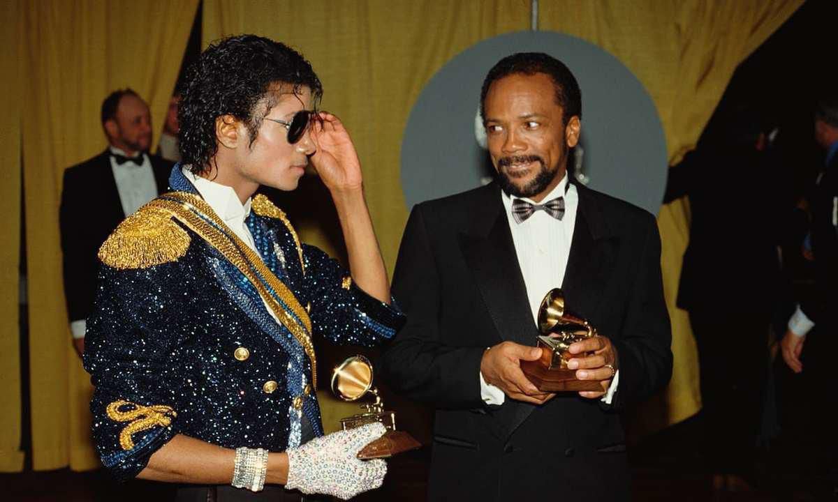 Quincy Jones Michael Jackson 1984 Grammy Awards