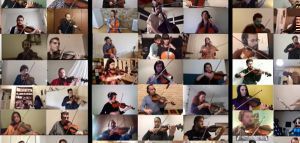 100 βιολιά από όλη την Ελλάδα παίζουν τον «Μπάλο της καραντίνας»