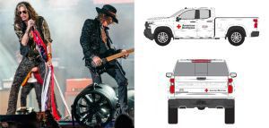 Οι Aerosmith δωρίζουν οχήματα στον Ερυθρό Σταυρό