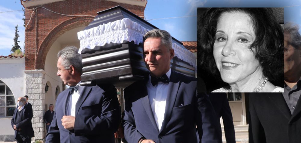 50 φωτογραφίες από την κηδεία της Μίνας Αδαμάκη