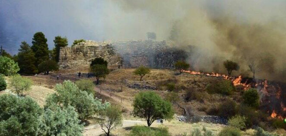 Το υπουργείο Πολιτισμού για την πυρκαγιά στον αρχαιολογικό χώρο των Μυκηνών