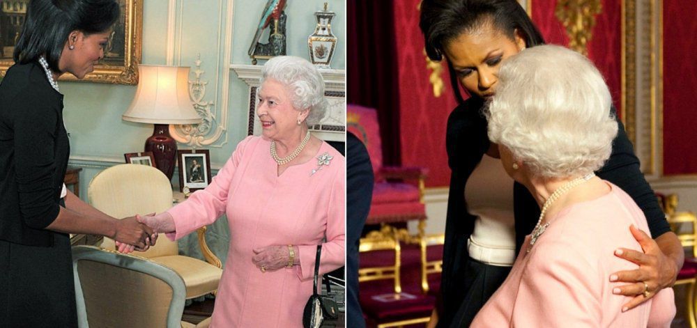 Η Μισέλ Ομπάμα αποκαλύπτει γιατί έσπασε το πρωτόκολλο και άγγιξε τη Βασίλισσα