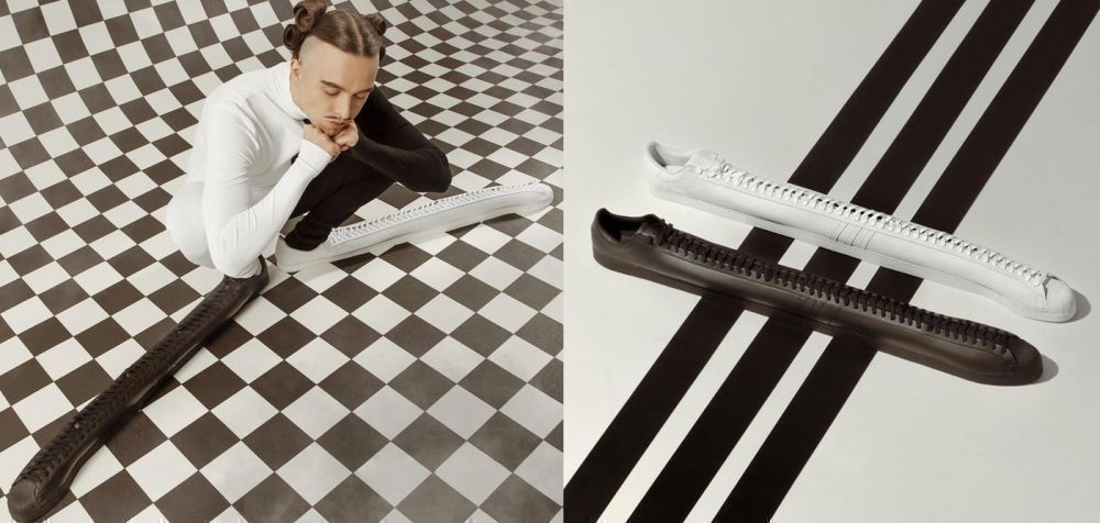 Η Adidas έφτιαξε τα μεγαλύτερα παπούτσια του κόσμου για τον ράπερ Tommy Cash