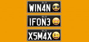 Πινακίδες αυτοκινήτου με emoji