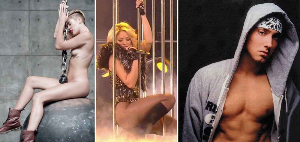 Miley Cyrus, Shakira &amp; Eminem στο Βιβλίο Γκίνες