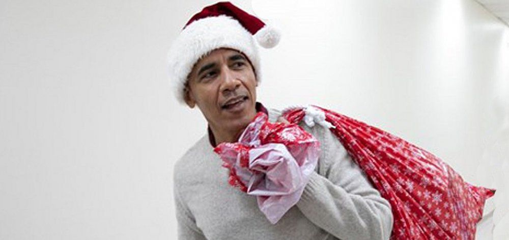 Άγιος Βασίλης ντύθηκε ο Ομπάμα