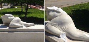 Βάνδαλοι καρατόμησαν το άγαλμα της «Βορείου Ηπείρου»