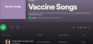 Spotify: Λίστα με τραγούδια για τον... εμβολιασμό!