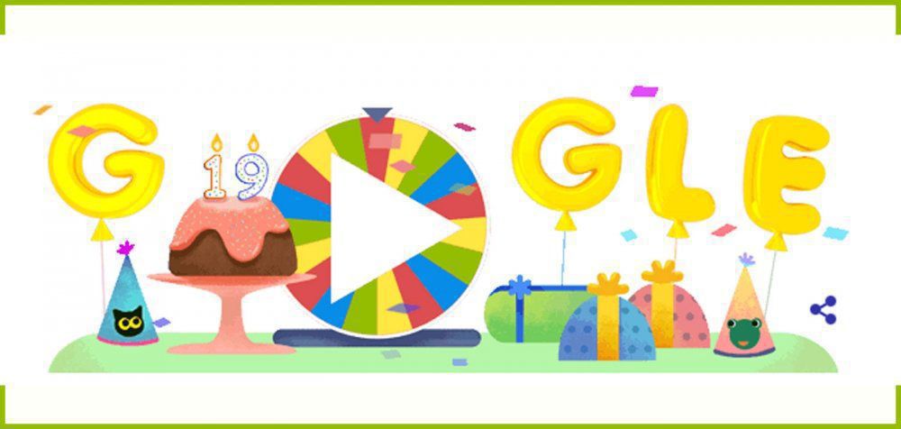 19 χρόνια Google, 19 εκπλήξεις στον τροχό της τύχης!