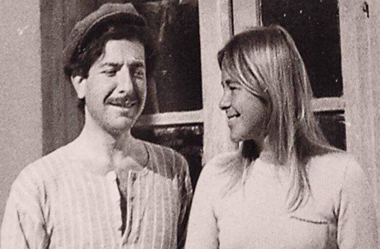 A photo of Leonard Cohen and Marianne Ihlen from the film MARIANNE LEONARD WORDS OF LOVE Photo Credit Courtesy of Roadside Attractions 1