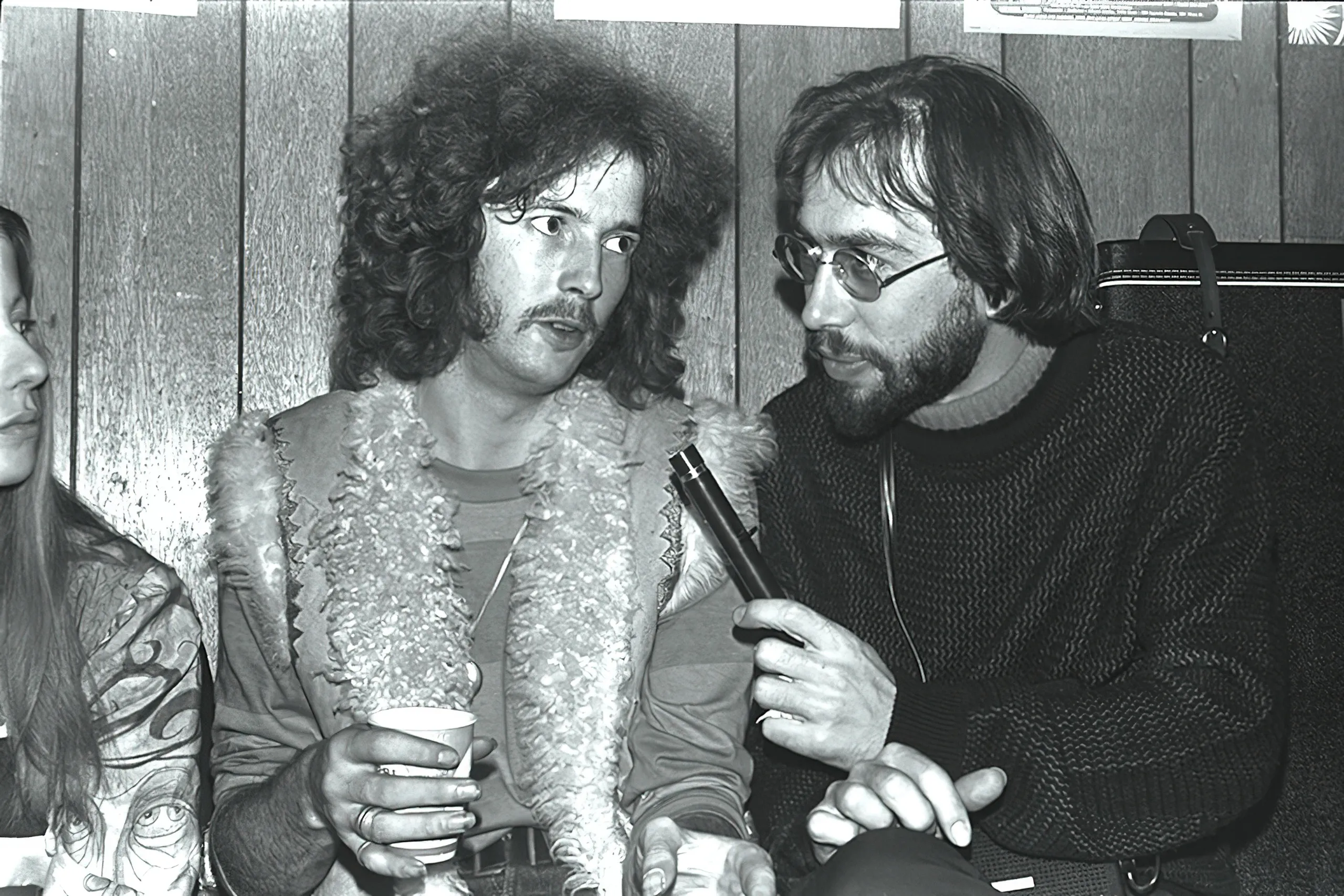 Cream Eric Clapton interviewed by Ted Lucas backstage 3