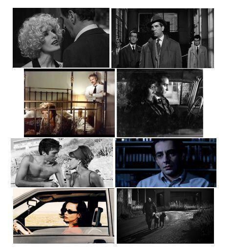 film noir photo collage