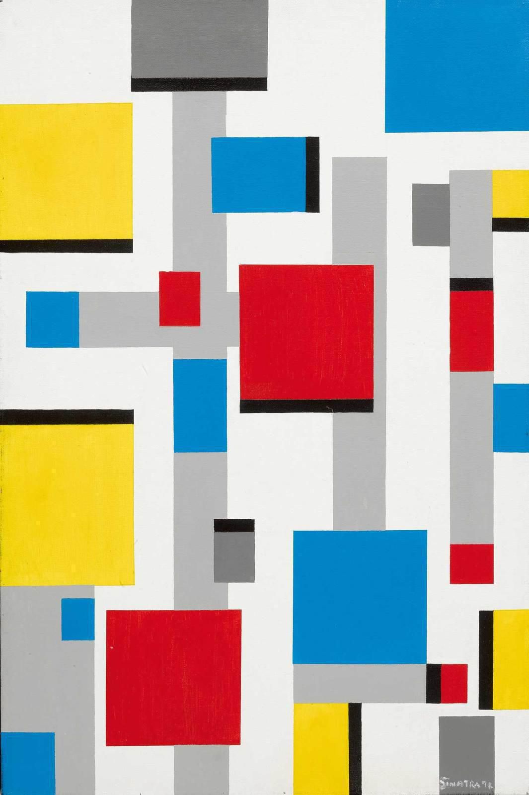Frank Sinatra Abstract after Mondrian 1991 1460