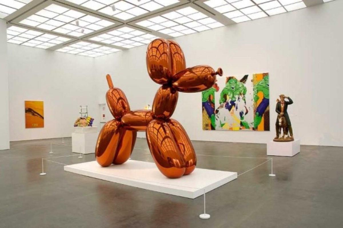 Jeff Koons Balloon Dog Orange Sculpture
