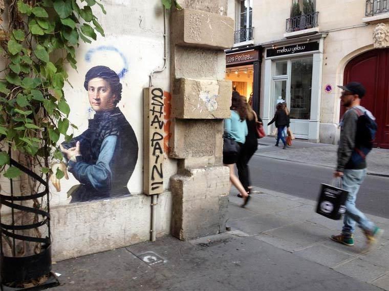 Outings Project classical painting street art 9