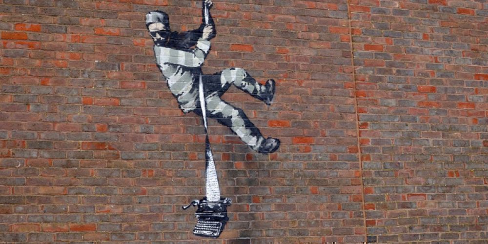 Νέος Banksy στη φυλακή του Όσκαρ Ουάιλντ