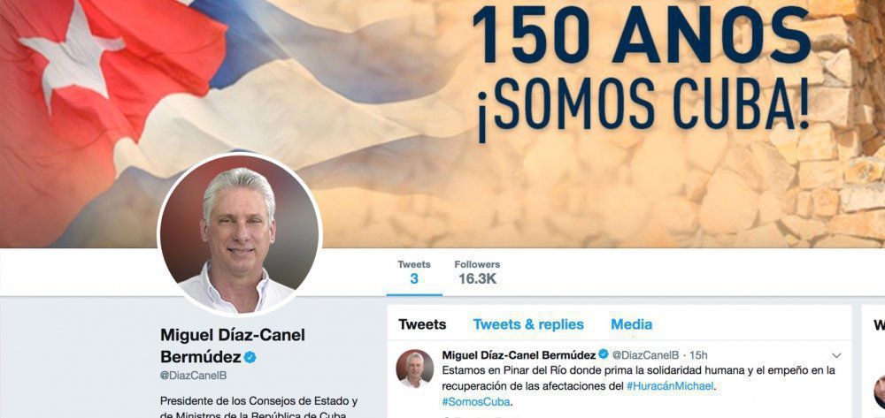 Ο Ντίας-Κανέλ έγινε ο πρώτος Κουβανός πρόεδρος που απέκτησε Twitter